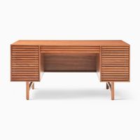 Bureau en bois design moderne couleur bois naturel de bonne qualité prix de gros pour la maison table d'ordinateur de jeu mobilier de bureau