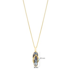 Collier en argent sterling fait main avec pendentif en forme d'œil turc, design estival, pour les occasions de mariage et de fête - Product Image 4