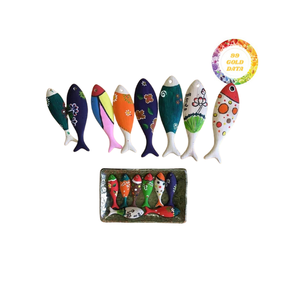 Peces de madera rústica, decoración ecológica al por mayor para tiendas de regalos y recuerdos - Product Image 3