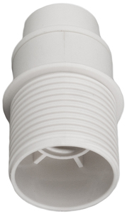 Portalampada E14, corpo avvitabile con stop bianco, 250V 2A (Solera 6584CTB) - Product Image 1