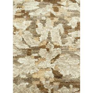 พรมขนสัตว์ผสมไหมทอมือลายดอกไม้สีเบจ-น้ำตาลสไตล์คลาสสิกทรงสี่เหลี่ยมผืนผ้าสำหรับบ้าน ห้องนอน ทางเดิน รุ่น SKRT-813 - Product Image 3