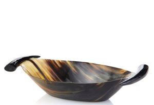 BEST QUALITY Polished Buffalo Horn Bowl for Kitchenware Handmade Natural Color Eco-Friendly Modern <b>Dinnerware</b> Sale - Product Image 5