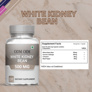 Cápsulas de extracto de frijol blanco de etiqueta privada 150 Suplemento de hierbas Control de peso natural Soporte renal - Product Image 4