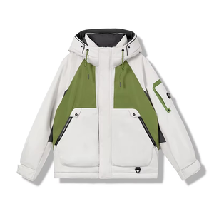 Fabricante al por mayor chaquetas de invierno revestidas de la calle impermeable a prueba de viento cremallera caliente ropa de nieve personalizable OEM ODM - Product Image 1