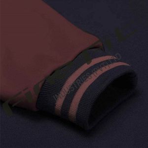 Chaqueta de hombre bordada personalizada de bombardero universitario de poliéster acolchada estándar otoño lana/viscosa soporte de vuelo forro suave - Product Image 4