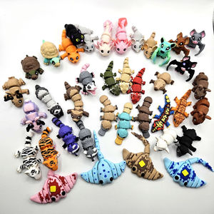 Dibujos animados impresos en 3D lindo perro Mini Fidget Animal esponja ecológica juguete chirriante para entrenamiento de alivio de la ansiedad estilo clásico de lujo - Product Image 6