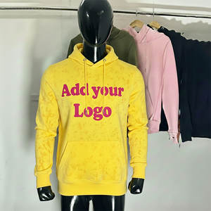 Sudadera con Capucha y Cremallera Completa para Hombre, Personalizable con Logotipo, al por Mayor, con Pedrería - Product Image 1