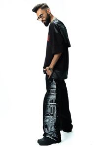 Pantalones Deportivos Anchos Personalizados con Cierre en la Abertura de la Pierna, Pantalones Deportivos de Felpa para Hombre - Product Image 3