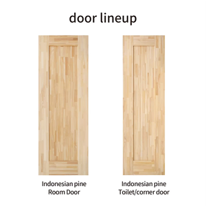 Marco de Puerta de Madera Maciza de Pino Indonesio, Diseño Moderno Laminado Japonés, Duradero, al por Mayor - Product Image 3