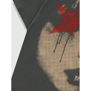 Camiseta de manga corta con estampado de retrato para hombre y pantalones cortos adecuados para el uso diario en primavera y verano, conjunto corto de camiseta - Product Image 3