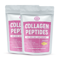 Poudre de collagène marin bio à la myrtille Chinaherbs, halal, multi-collagène, vitamine C, complément beauté éclaircissant pour la peau