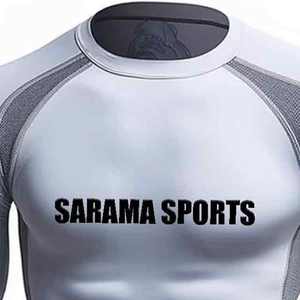 เสื้อยืดออกกำลังกาย OEM สำหรับผู้ชาย เสื้อแรชการ์ดสำหรับเล่นบราซิลเลียนยิวยิตสู เสื้อแรชการ์ดพิมพ์ลายแบบซับลิเมชั่นสำหรับผู้ชาย เสื้อแรชการ์ดสำหรับเล่น MMA - Product Image 2