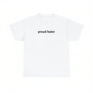 เสื้อยืด Proud Hater แขนสั้น คอกลม สำหรับผู้ใหญ่ แบบยูนิเซ็กซ์ เสื้อโปรโมชั่น - Product Image 2