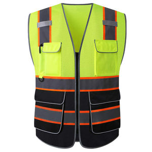 Gilet de sécurité durable et lumineux avec logo personnalisé en gros, doté d'un ruban réfléchissant, améliore la visibilité dans toutes les conditions - Product Image 2