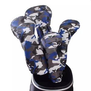 Hoja de cuero Mazo Imán OEM Personalizado Golf Madera Conductor Putter Hierro Cubiertas Golf Club Cubierta Golf Head Cover Impermeable - Product Image 2