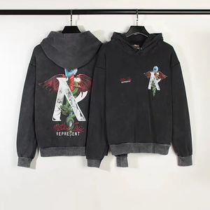 Personnalisé Nouveau Tendance Lavé À L'acide Unisexe Loose Fit Hoodies Haute Qualité DTF & DTG Imprimé Logo Coton Polaire Surdimensionné Hommes Hoodies - Product Image 3