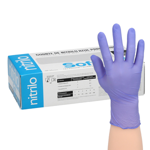 Disposable Nitrile Gloves, Blue, XL, 3.5 gms. Box of 100 units. - Product Image 1