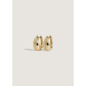 ต่างหูเพชรทรงหยดน้ำแบบห่วง - Product Image 1