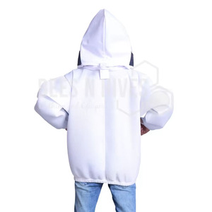 Professional Commercial Beekeeping <b>Jacket</b> with Round Veil Hood YKK Brass Zippers & Ventilated Safety Clothing for Beginners - Product Image 2
