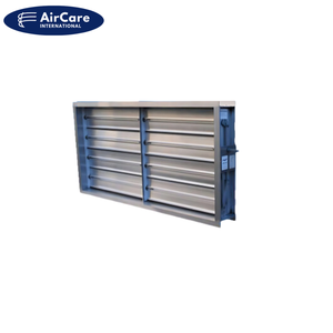 Amortiguador HVAC de hoja opuesta cuadrada de aluminio de componentes de alta calidad para sistemas de aire acondicionado - Product Image 1