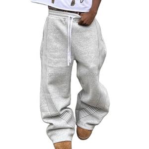 Pantalones Deportivos de Pierna Ancha Acampanados, de Cintura Alta, Estilo Casual, Tejido Francés, Transpirables y Duraderos, para Unisex - Product Image 4