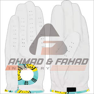 Gants de golf pour hommes personnalisés avec logo 2025, en cuir Cabretta véritable super doux, respirants, de qualité supérieure, blancs, pour le sport, nouveauté - Product Image 1