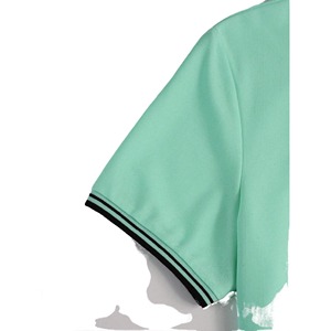 T-shirt décontracté pour homme, tricoté sur mesure, couleur unie, fin, sans boutons, manches courtes, grande taille, 100 % coton, anti-boulochage, haute qualité - Product Image 6