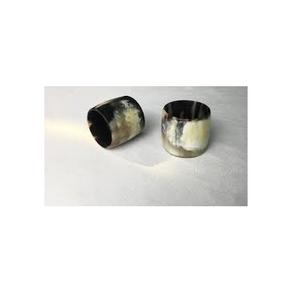 Anneaux de serviette en corne de buffle naturelle 100 % faits à la main pour la table, utilisables comme vaisselle. - Product Image 1