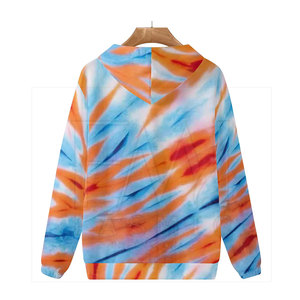 Sudadera con capucha de gimnasio para hombre de alta calidad con patrón Tie-Dye tela personalizable para la gran oferta de invierno - Product Image 2