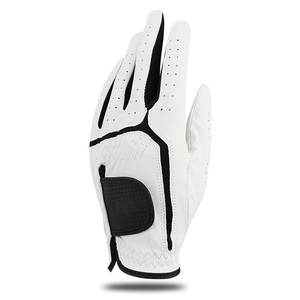 Gants de golf de qualité supérieure pour hommes, cuir Carletta souple et confortable, poignée en perle, blanc, main gauche et droite, gants de golf pour joueurs - Product Image 1