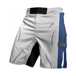 Pantalones Cortos de MMA para Hombre, Color Blanco, Diseño Sublimado, Elásticos, de Secado Rápido, Transpirables, para Kickboxing, Lucha, Grappling, Artes Marciales - Product Image 6