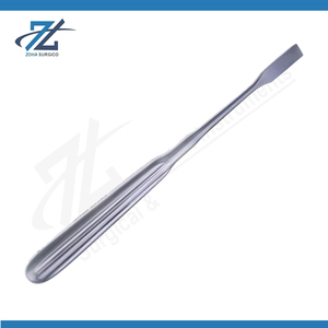 Élévateur périostal Adson à poignée dentelée, 165 mm de long, droit, 7 mm de large, manuel, chirurgical, en acier inoxydable, certifié CE - Product Image 2