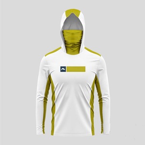 Personalizado bajo MOQ sublimación Impresión de secado rápido poliéster rendimiento pesca Sudadera con capucha UPF 50 camisa de pesca con capucha - Product Image 1
