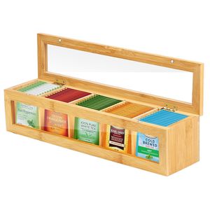 Caja de Té de Madera Hecha a Mano, Artesanía Premium, Directo de Fábrica, MOQ Bajo - Product Image 1