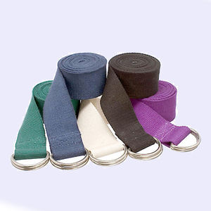 Vente exclusive chaude qualité véritable réglable Double anneaux en D coton Yoga sangle Fitness exercice Fitness ceinture - Product Image 1