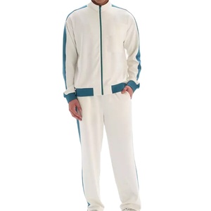 Ensemble survêtement d'hiver pour homme, survêtement personnalisé, coupe-vent, ensemble évasé, 100% coton, 2026 - Product Image 1