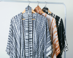 Magnifique Nouvelle Arrivée Robe de Plage Longue Kimono Écologique Respirante pour Femme, Style Tie-Dye, Idéale pour les Vacances d'Été - Product Image 4