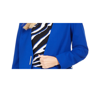 Blazer Senza Colletto Blu da Donna Calvin Klein con Ricamo e Decorazione a Bottoni, Tessuto, Taglia 4 - Product Image 3