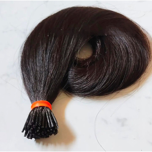 Meilleur prix I tip hair indien 100% Remy extensions de cheveux bruts non transformés Remy Virgin Flat Tip - Product Image 1