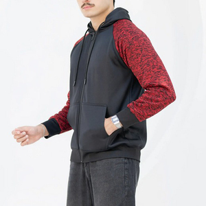 Sudadera con Capucha Gruesa con Apliques para Hombre, Manga Larga, Color Sólido, Invierno, Impresión Digital Personalizada - Product Image 3