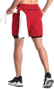 2025 llegada transpirable elástico Fitness entrenamiento baloncesto gimnasio hombres pantalones cortos bolsillo lateral secado rápido deportes sudor hombres pantalones cortos - Product Image 6