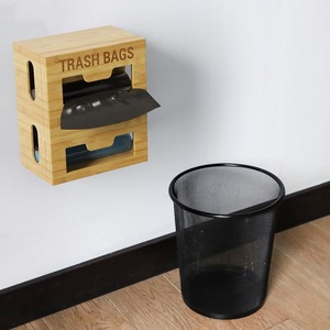 Sac poubelle en bambou 2 en 1 Boîte à mouchoirs en bambou faite à la main Écologique Décoration de maison et de table en gros du Vietnam - Product Image 5