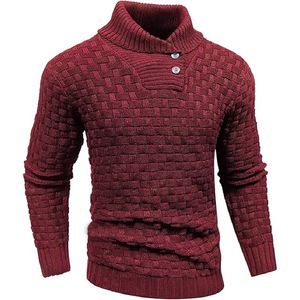 Pull à manches longues en polyester anti-rides pour homme avec logo brodé Pull en polyester élégant et confortable - Product Image 1