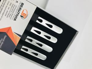 Pince à épiler pointue et inclinée élégante en acier inoxydable Logo personnalisé Outil d'épilation des cheveux de luxe léger écologique Sourcils - Product Image 3