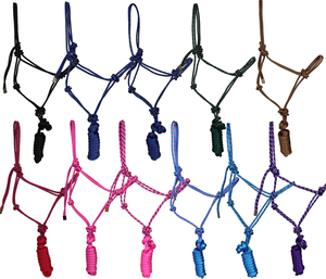 Cabestro de cuerda de caballo de diseño personalizado de primera calidad, cabestro de nailon trenzado de poliéster elegante al por mayor - Product Image 2