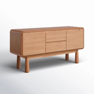 Modern Solid Wood <b>Sideboard</b> Buffet Cabinet with Drawers & Doors for <b>Kitchen</b> Dining Living & Entryway Storage Units - Product Image 2