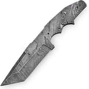 Lame vierge en acier damas Couteau forgé Couteaux personnalisés Lames vierges pleine soie - Product Image 3