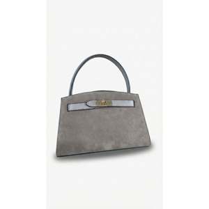 Sac à main structuré en cuir suédé véritable - Fabriqué en Italie - Art. 26010 - Product Image 1