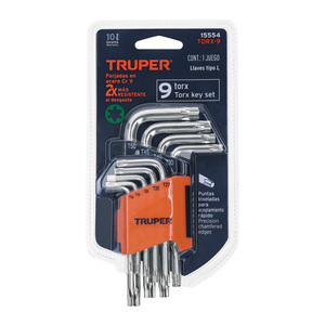 Set di chiavi Torx da 9 pezzi con organizer pieghevole, TRUPER - Product Image 2