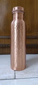 Botellas de cobre Botellas de agua Beber cobre de proveedor indio Calidad Premium Hecho a mano Sólido Gimnasio clásico Drinkware Adultos - Product Image 5